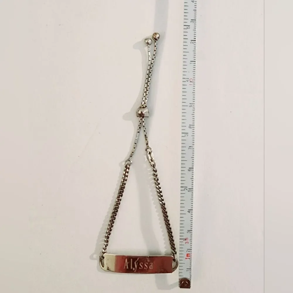 Sterling silver adjustable bolo bracelet